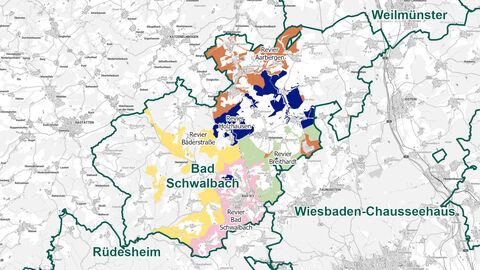 Reviergrenzen Forstamt Bad Schwalbach Reviergrenzen Forstamt Bad Schwalbach