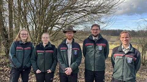 Anna Röper (RL Ortenberg), Sophie Lagast (RL Stammheim), Mark Schmid (RL Stornfels-Eichelsdorf) Paetrick Tillmann (RL Büdingen), Marian Krüger (FAL Nidda) 