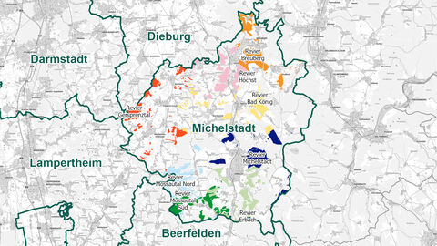 Karte Revierübersicht
