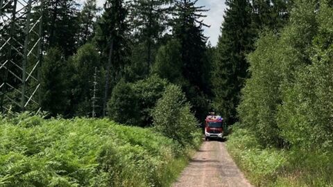 Einsatz in unmittelbarer Nähe zur Hochspannungsleitung