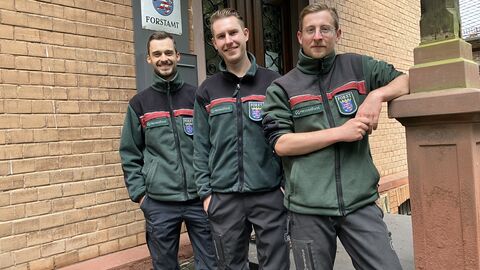 Neue Förster für das Forstamt Königstein: Stübner, Hirschmann, Lemme