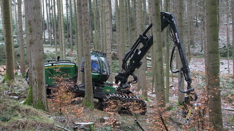 Harvesterdurchforstung