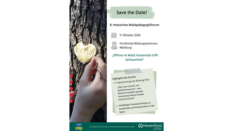 Ein Flyer mit "Save the Date" Ankündigung